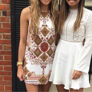 URBAN OUTFITTERS Ecote Boho Print Mini Dress